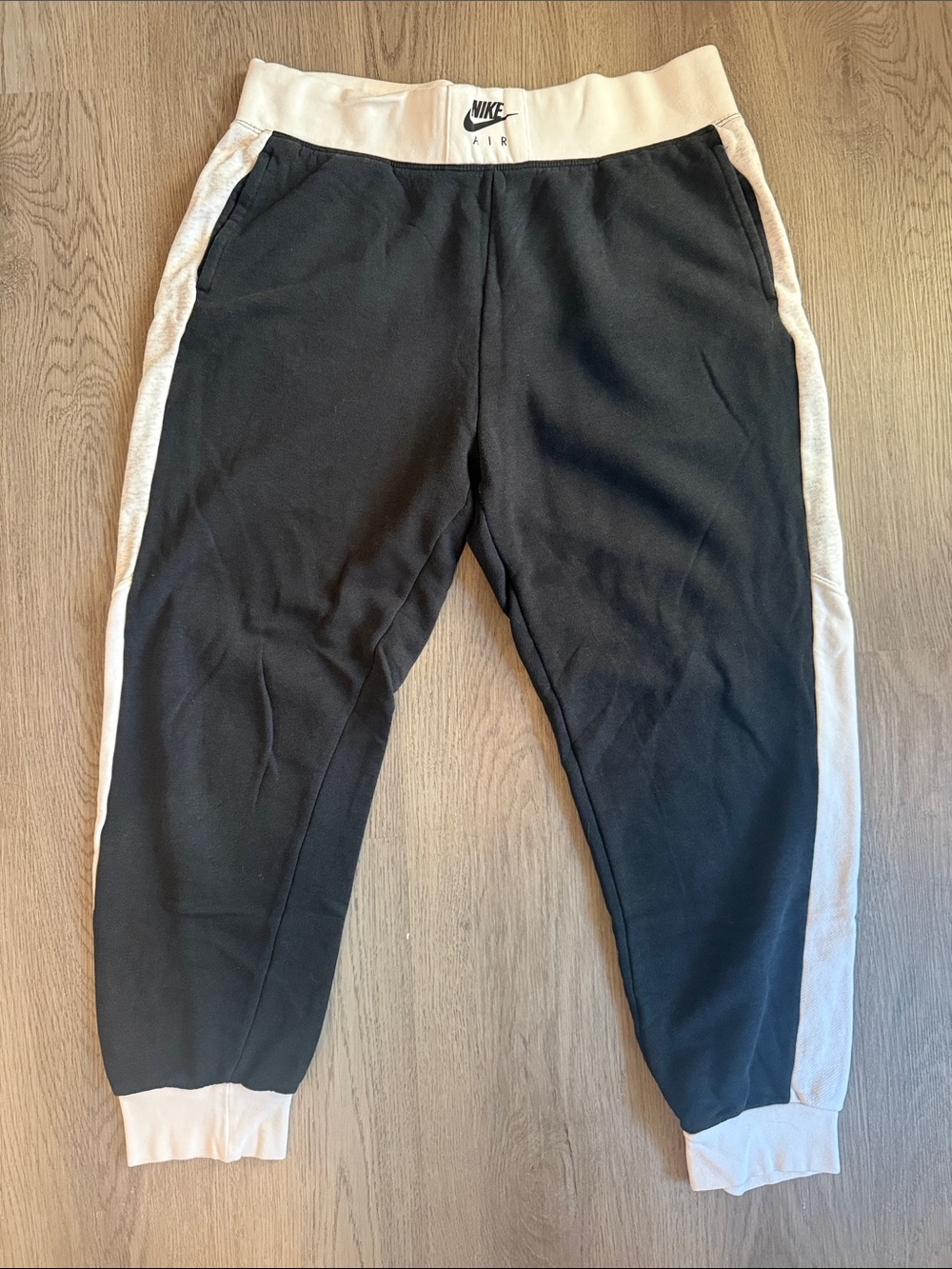 Nike Black and White Track Joggers